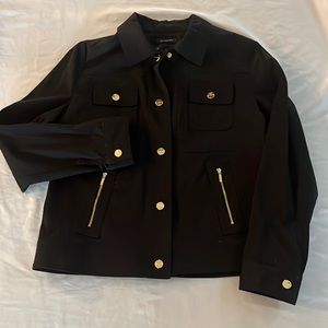 Jones New York Black Jacket with Gold Hardware